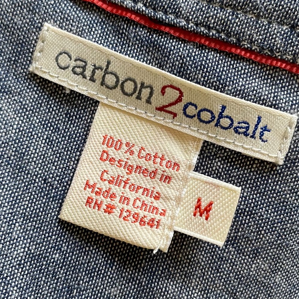 Carbon2Cobalt button up shirt, size M - Picture 4 of 5